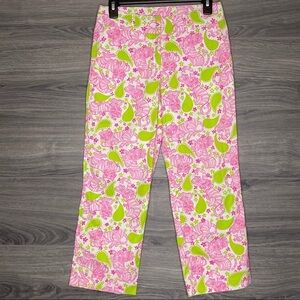 Lilly Pulitzer Black Jack Cropped Pants size 2